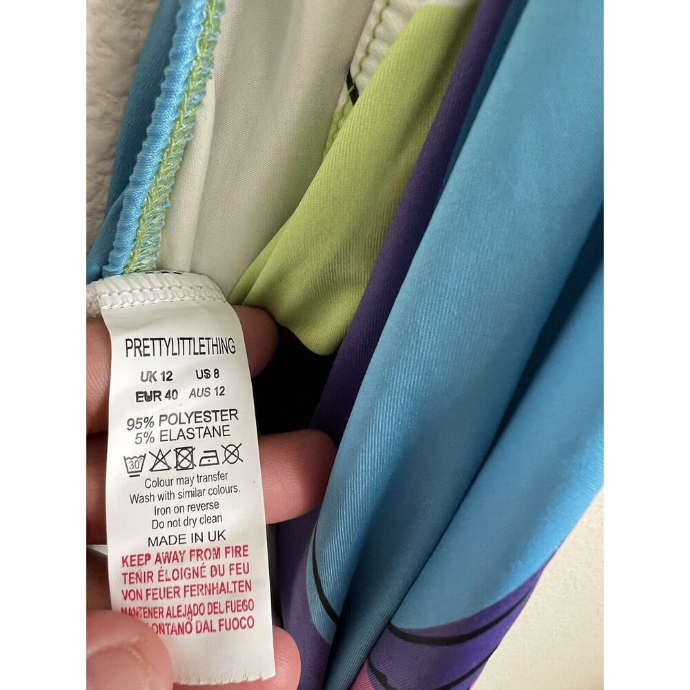 Pretty Little Thing Free Asymmetrical Cut Out Club Party Dress Womens Size 8 - Picture 10 of 10